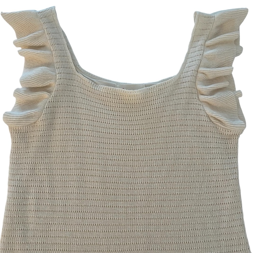 Anthropologie Crochet Style Lined Dress - Picture 2 of 7